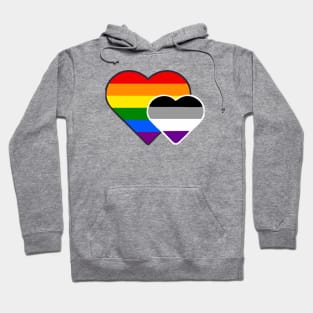 Asexual Double Heart Hoodie